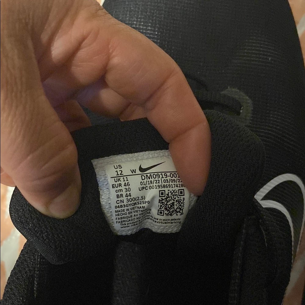 Nike Black Sports Sneakers